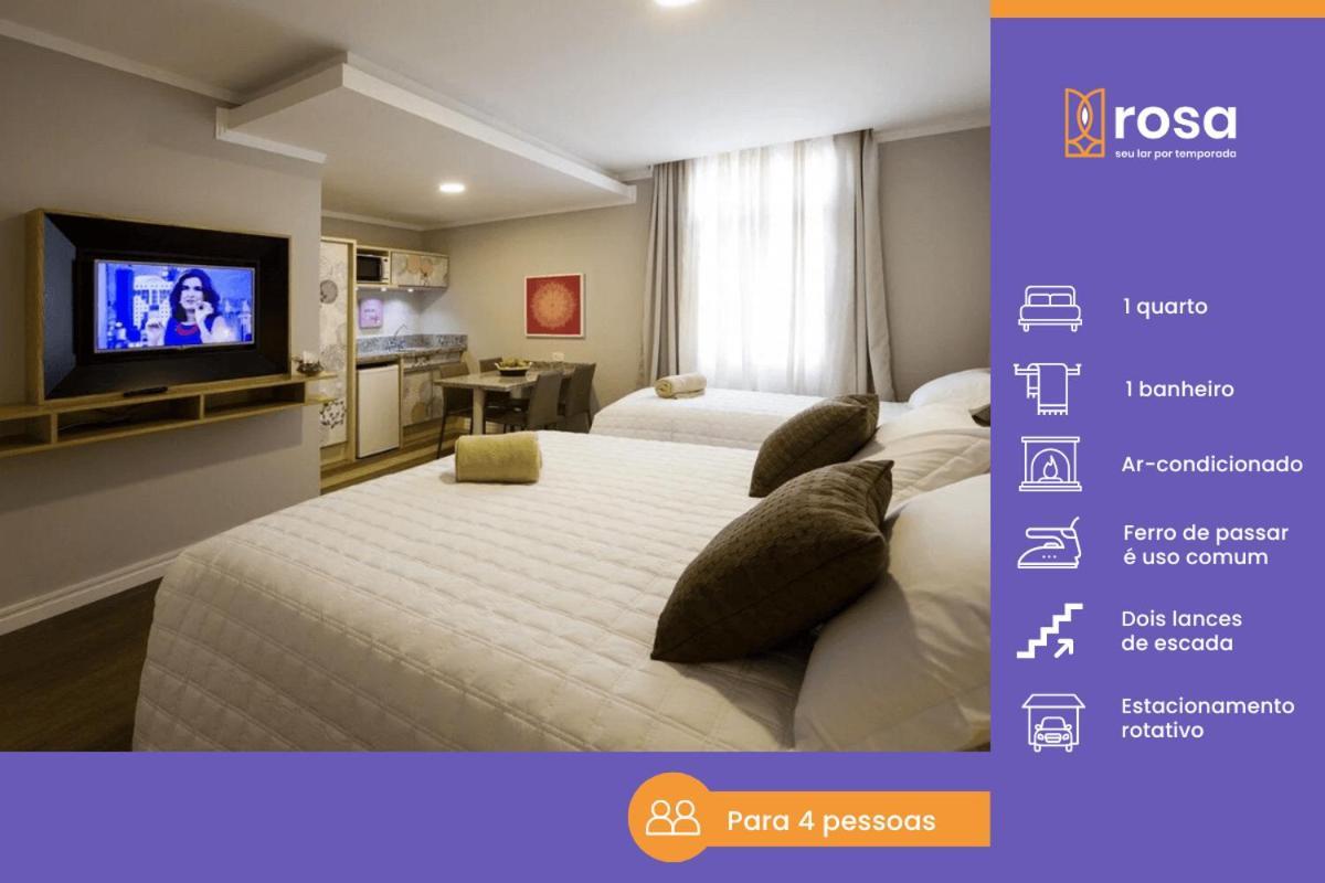 Rosa Flats Charm Gramado Apartment Luaran gambar